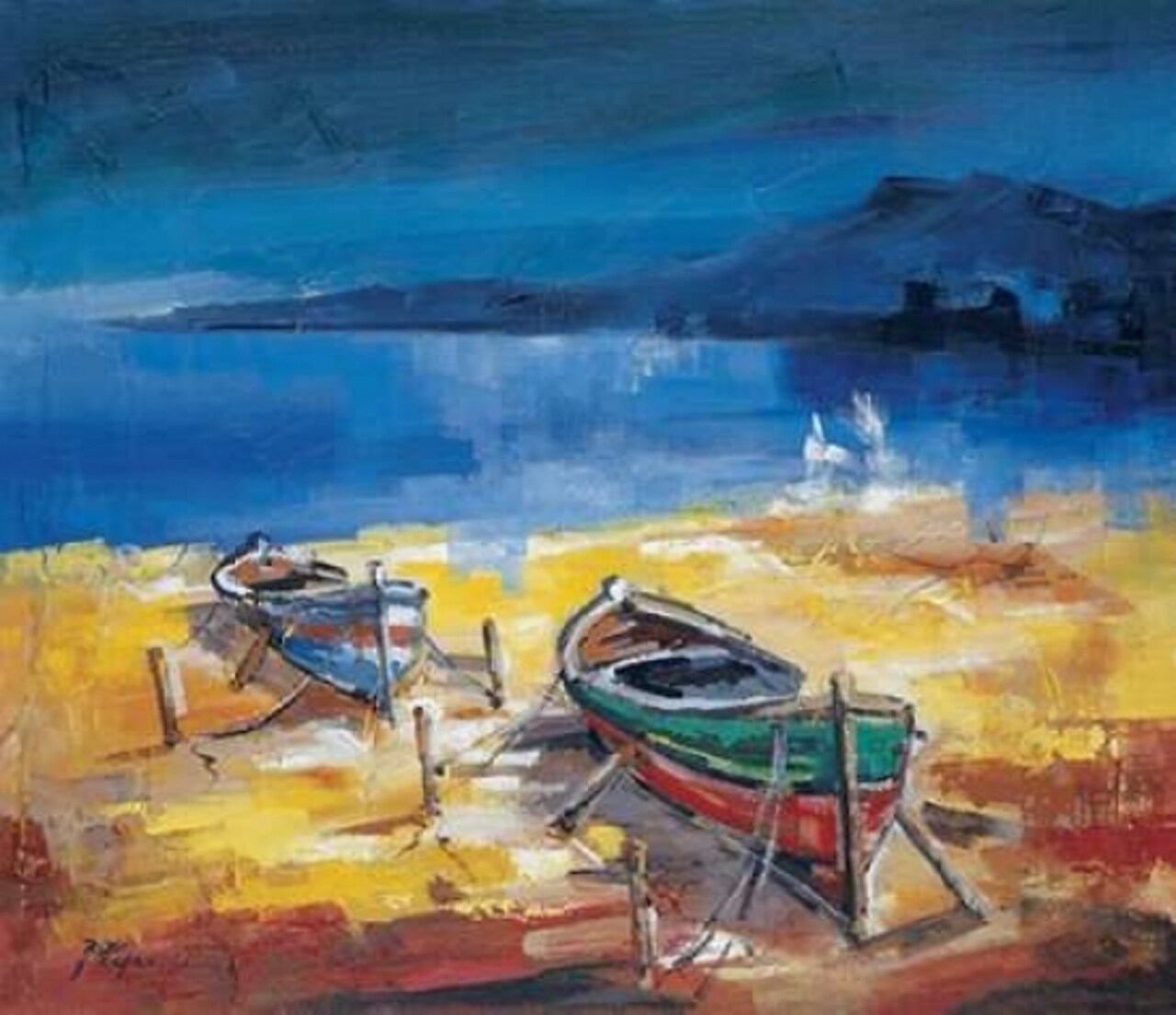 Le due barche Poster Print by Roberto di Viccaro - Item # VARPDXRO006